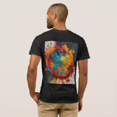 Verfspatten  t-shirt (Achterkant volledig)