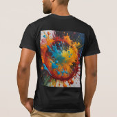 Verfspatten  t-shirt (Achterkant)