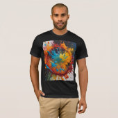 Verfspatten  t-shirt (Voorkant volledig)