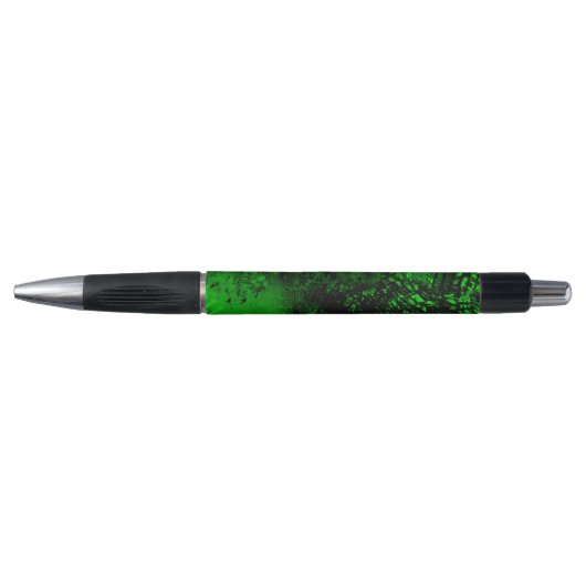 Verfspatteneffect Groen & Zwart Pen (Voorkant)