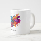 verfspattenexplosie grote koffiekop (Voorkant rechts)