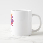 verfspattenexplosie grote koffiekop (Rechts)