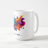 verfspattenexplosie koffiemok (Voorkant rechts)