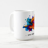 verfspattenexplosie koffiemok (Voorkant links)