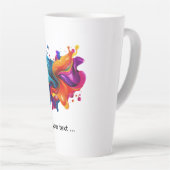 verfspattenexplosie latte mok (Rechterhoek)