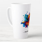 verfspattenexplosie latte mok (Linkerhoek)