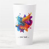 verfspattenexplosie latte mok (Voorkant)