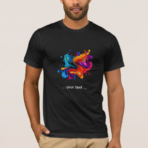 verfspattenexplosie t-shirt