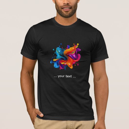 verfspattenexplosie t-shirt (Voorkant)