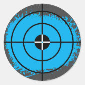 Verfspatter roos doel paintball stickers (Voorkant)