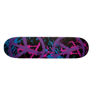 VERFSPATTER VREDESTEKENS SKATEBOARD