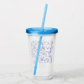 Verfspatterblauw Acryl Drinkbeker (Achterkant)