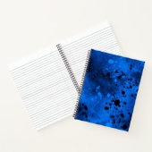 Verfspattereffect Blauw & Zwart Notitieboek (Binnen)