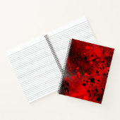 Verfspattereffect Rood & Zwart Notitieboek (Binnen)