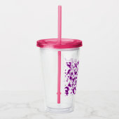Verfspatterroze Acryl Drinkbeker (Rechts)