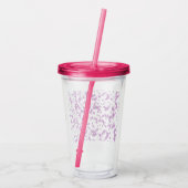 Verfspatterroze Acryl Drinkbeker (Achterkant)