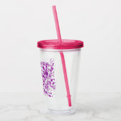 Verfspatterroze Acryl Drinkbeker (Links)