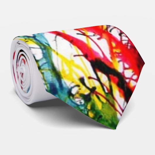 Verfsplash Stropdas (Opgerold)