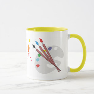 verfsplater, verfsplater, toekomstig artiest kopi mok