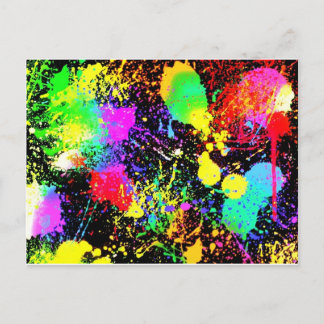 Verfsplatters Briefkaart