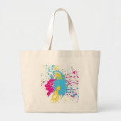 verfspleet grote tote bag (Voorkant)