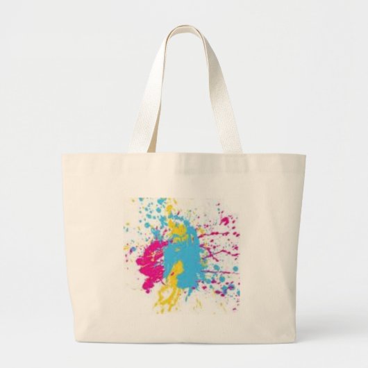 verfspleet grote tote bag (Voorkant)