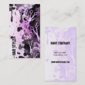 verfspleet paars haar stylist visitekaartje (Voorkant / Achterkant)