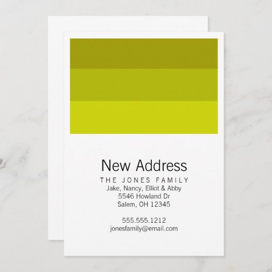 verfstaal bewegende mededeling aankondiging (Voorkant / Achterkant)