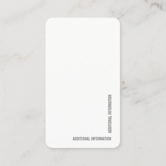 Verfstaal | De Blauwe Decorator van de Verfspaande Visitekaartje (Achterkant)