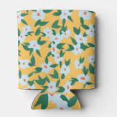 Verfstijl  bloemmotief. blikjeskoeler (Achterkant)