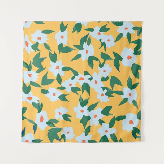 Verfstijl  bloemmotief. wandkleed (Voorkant (horizontaal))