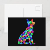 Verfstipkunst met Waterverf van herdershonden Briefkaart (Voorkant / Achterkant)