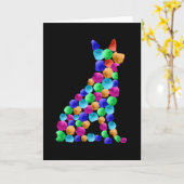 Verfstipkunst met Waterverf van herdershonden Kaart (Gele Bloem)