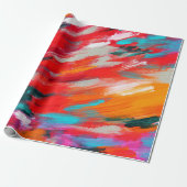 VERFSTREKEN PATROON CADEAUPAPIER (Uitgerold)