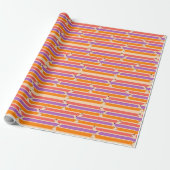Verfstrepen Cadeaupapier (Uitgerold)
