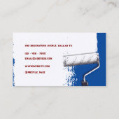 Verftaak geïnspireerd door modern blauw visitekaar visitekaartje (Achterkant)