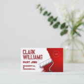 Verftaak geïnspireerd door modern rood visitekaartje (Staand voorkant)
