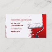 Verftaak geïnspireerd door modern rood visitekaartje (Achterkant)