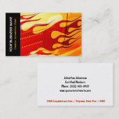 Verftaak verven van autowrakken in auto visitekaartje (Voorkant / Achterkant)