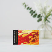 Verftaak verven van autowrakken in auto visitekaartje (Staand voorkant)