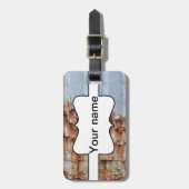 Verftextuur afpellen bagagelabel (Voorkant verticaal)