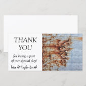 Verftextuur afpellen bedankkaart (Voorkant / Achterkant)