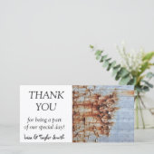 Verftextuur afpellen bedankkaart (Staand voorkant)