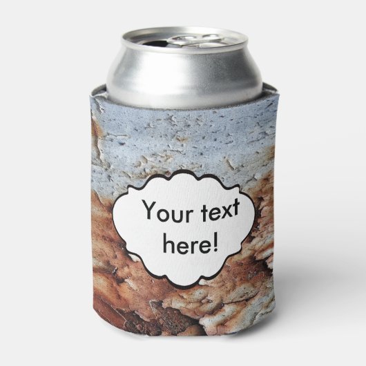 Verftextuur afpellen blikjeskoeler (Blikje Voorkant)