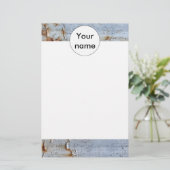 Verftextuur afpellen briefpapier (Staand voorkant)