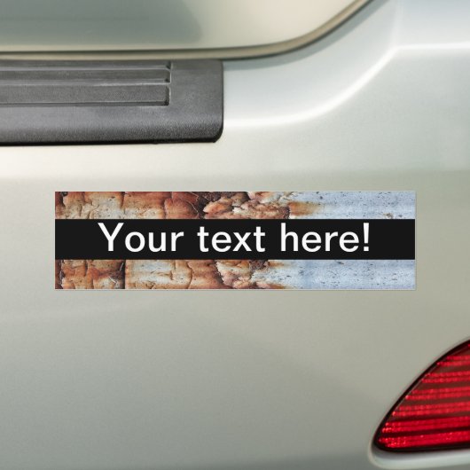Verftextuur afpellen bumpersticker (Op auto)
