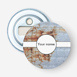 Verftextuur afpellen button flesopener