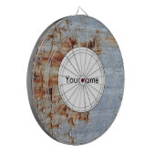 Verftextuur afpellen dartbord (Voorkant Links)