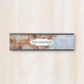 Verftextuur afpellen deurbordje (Voorkant)