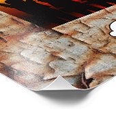 Verftextuur afpellen foto afdruk (Hoek)